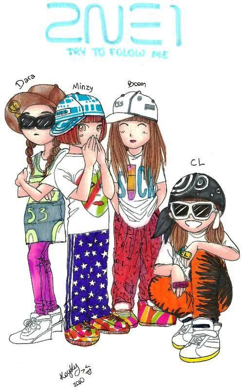 2ne1 try to follow me.. Pictures, Images and Photos