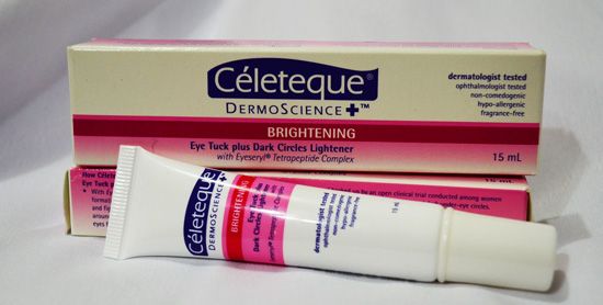 CELETEQUE DERMOSCIENCE+ BRIGHTENING EYE TUCK PLUS DARK CIRCLES LIGHTENER: A PRODUCT REVIEW