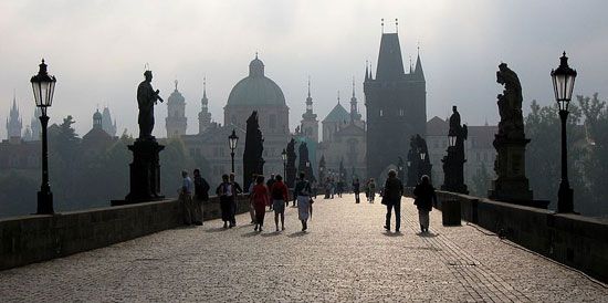 Get to walk and feel the Charles Bridge