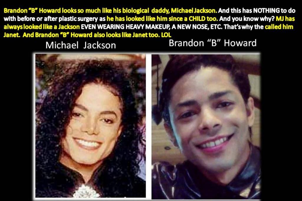 Brandon "B" Howard Looks Like His Daddy, Michael Jackson Photo By ...