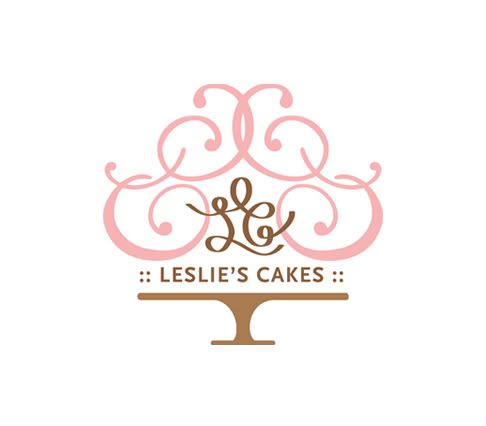 Logo Design Dimensions on Logo Leslies Cakes Leslies Cakes Logo Design