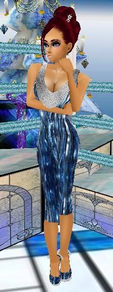 Blue Tinsel Dress