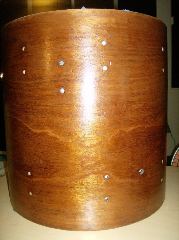 removing glue from drum shells