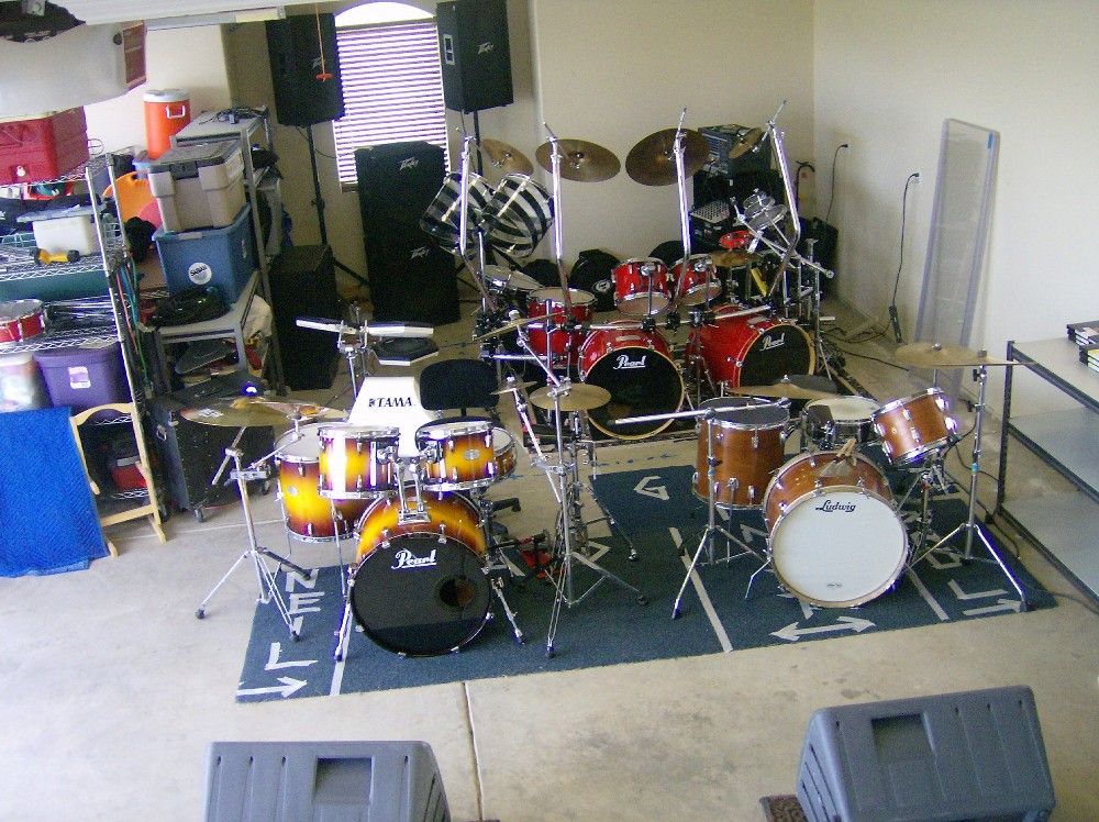 drums in garages
