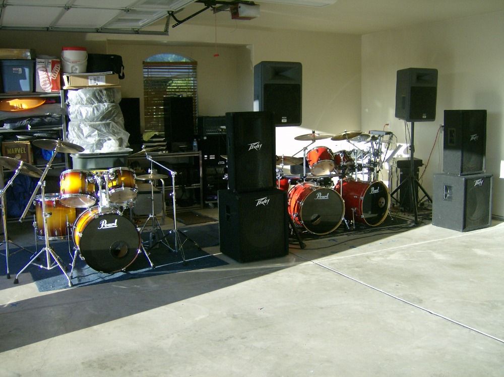 drums in garages