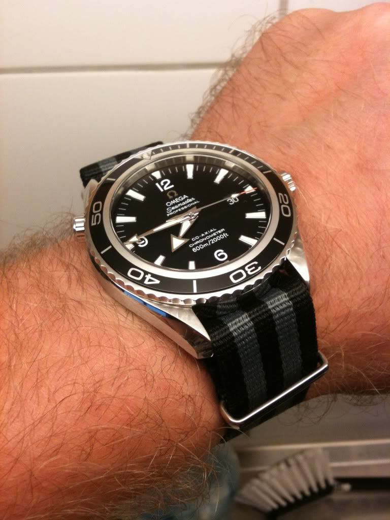 omega seamaster planet ocean nato strap