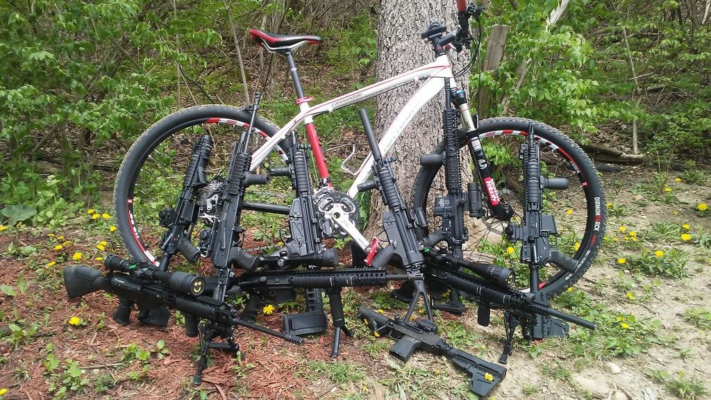bicycle handlebar gun rack