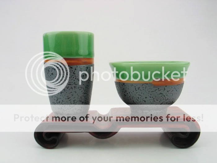 Green Lotus * Porcelain Aroma Teacup Set  