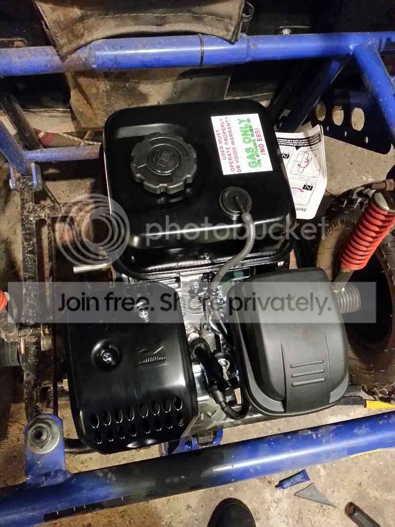 Everything from the old motor swapped right over. Just need to wire up the  front. Fox Vortex 169cc needs work - DIY Go Kart ...