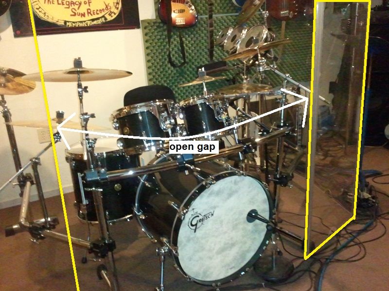 Homemade Acrylic Drum Shield - Homemade Ftempo