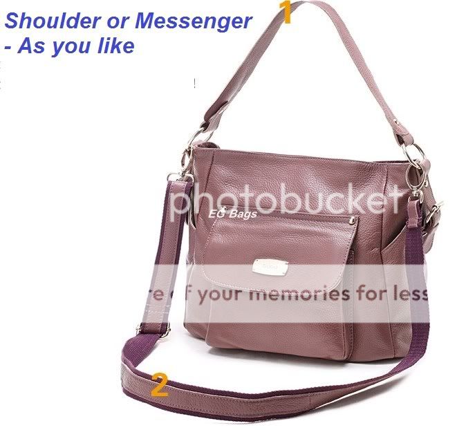 EG Bags  Women Genuine Leather Tote Shoulder Messenger  